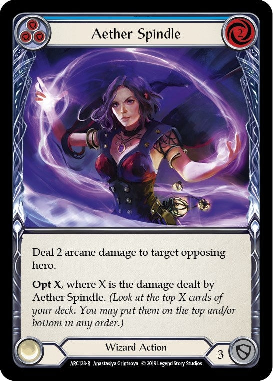 Aether Spindle (Blue) (ARC128) (Arcane Rising)