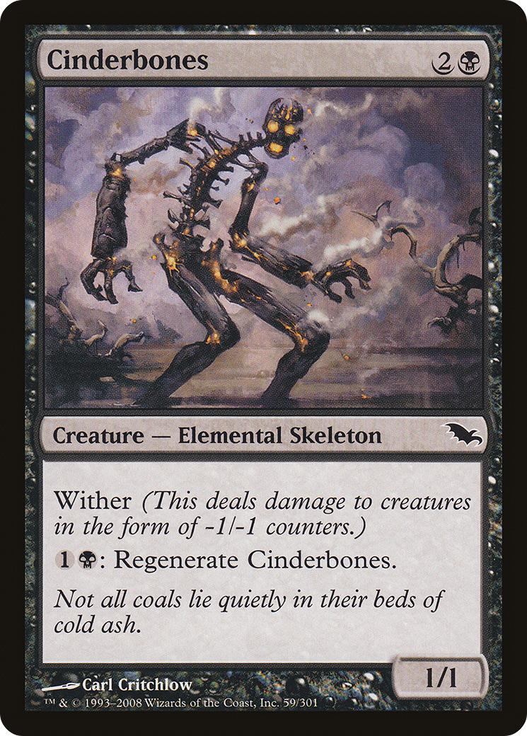 Cinderbones (SHM-059) - Shadowmoor