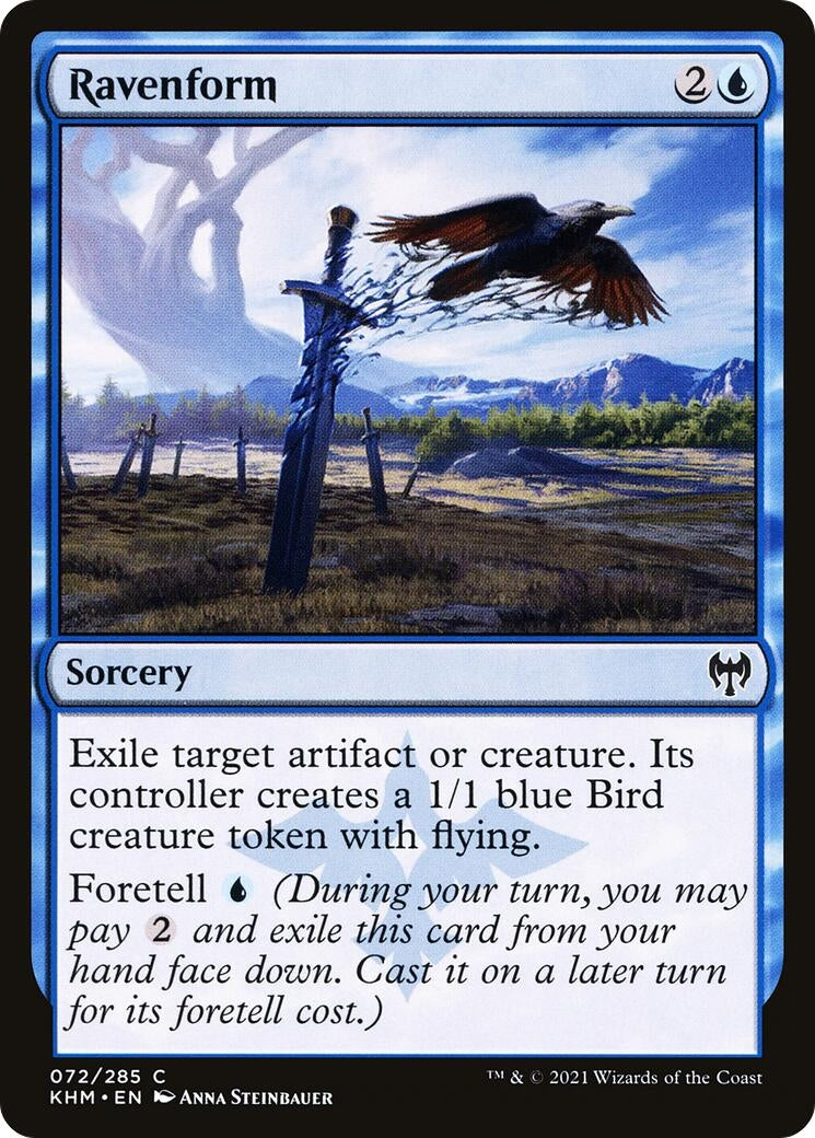 Image for Ravenform (72) (Kaldheim) - Magic: The Gathering