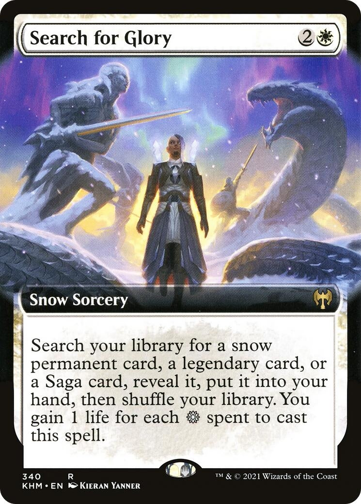 Image for Search for Glory (Extended Art) (340) (Kaldheim) - Magic: The Gathering