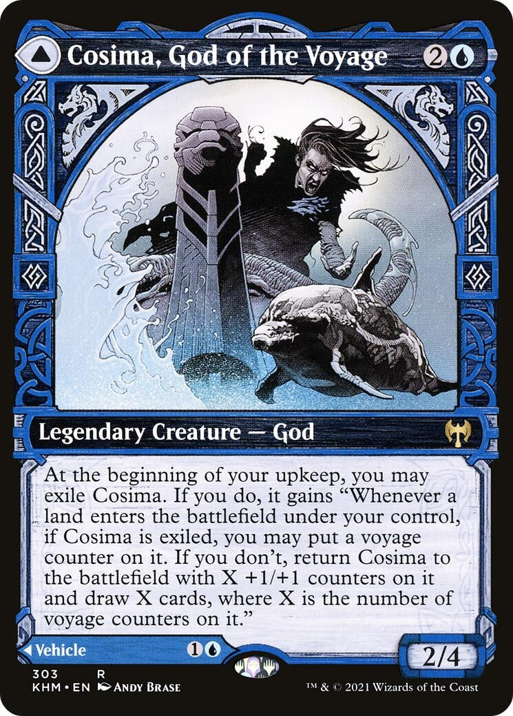 Image for Cosima, God of the Voyage (Showcase) (303) (Kaldheim) - Magic: The Gathering