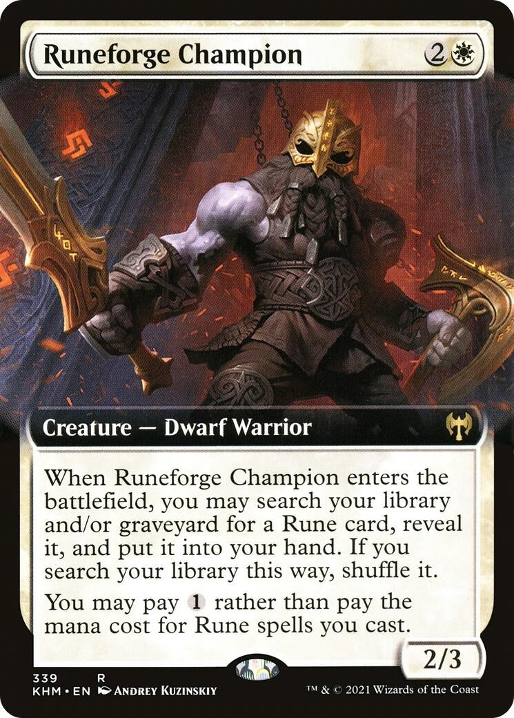 Runeforge Champion (Extended Art) (339) (Kaldheim)