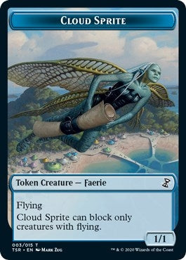 Cloud Sprite Token (3) (Time Spiral: Remastered)