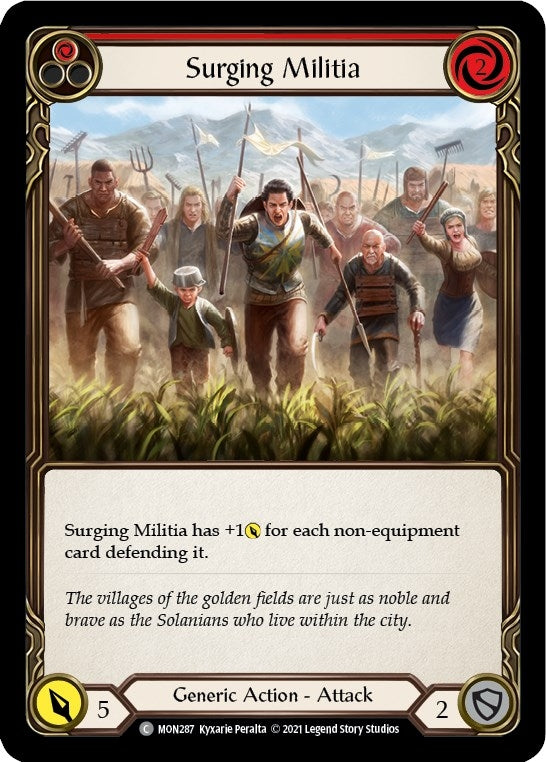 Surging Militia (Red) (MON287) (Monarch)