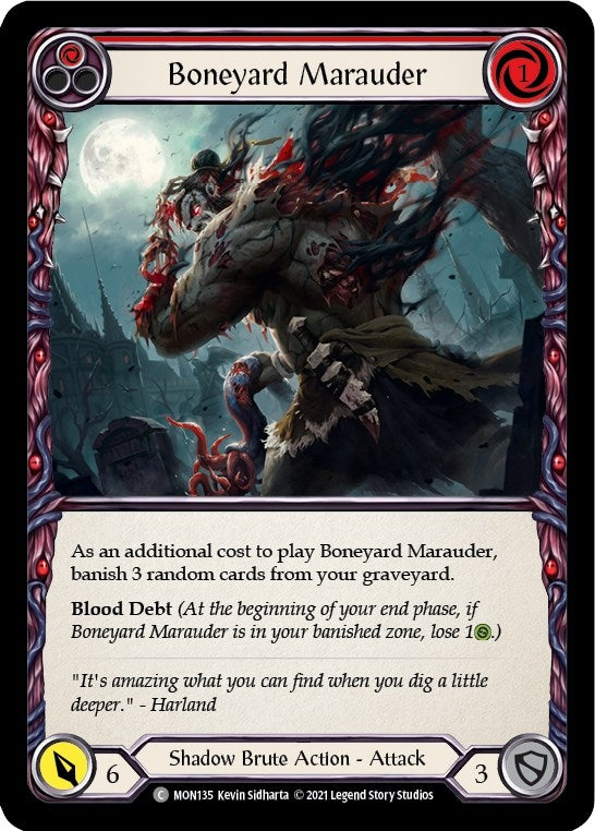 Boneyard Marauder (Red) (MON135) (Monarch)