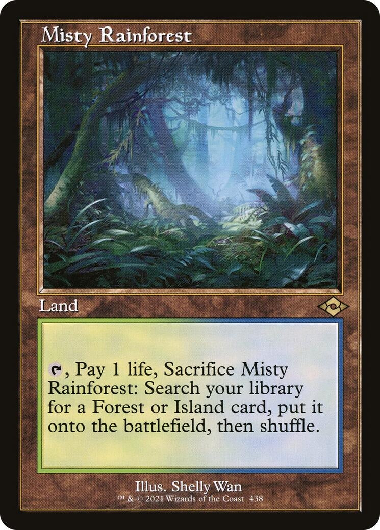 Misty Rainforest (Retro Frame) (438) (Modern Horizons 2)