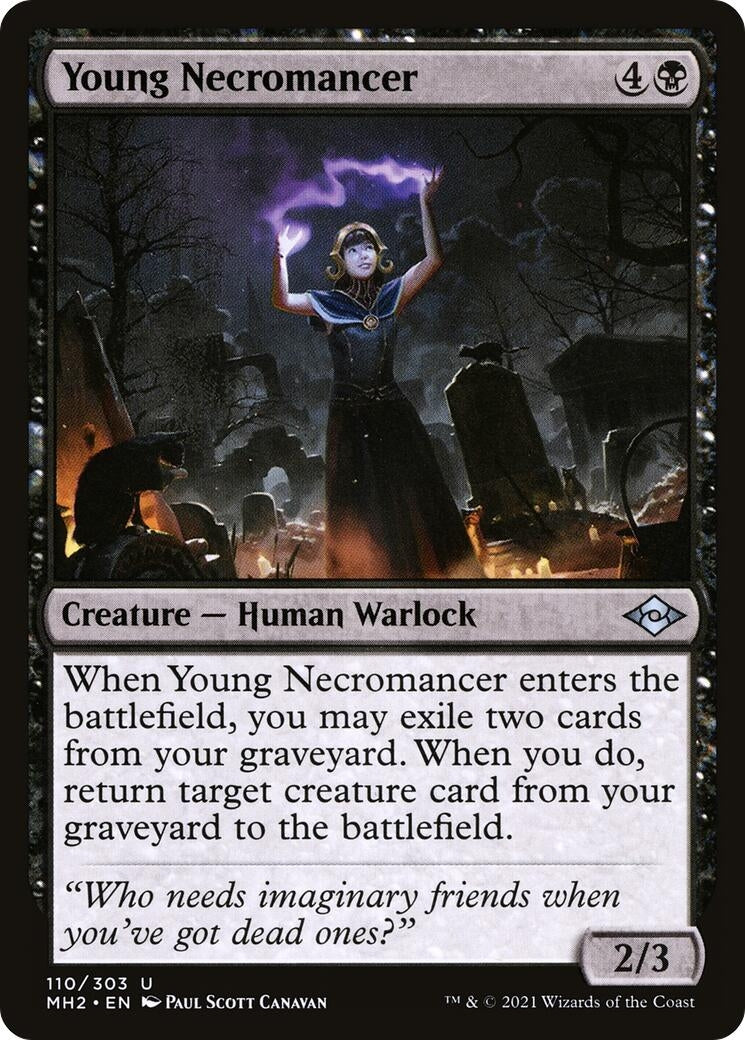 Image for Young Necromancer (110) (Modern Horizons 2) - Magic: The Gathering