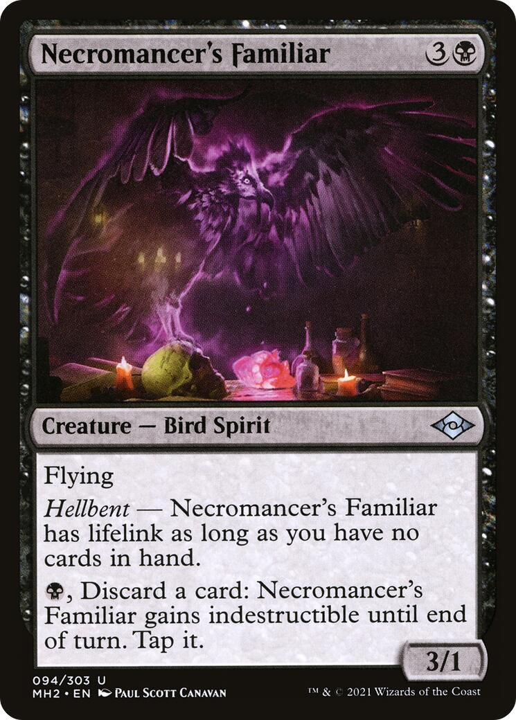 Image for Necromancer's Familiar (94) (Modern Horizons 2) - Magic: The Gathering