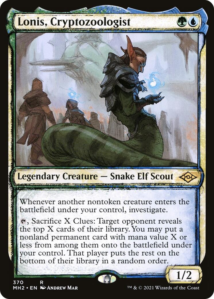 Lonis, Cryptozoologist (Showcase) (370) (Modern Horizons 2)