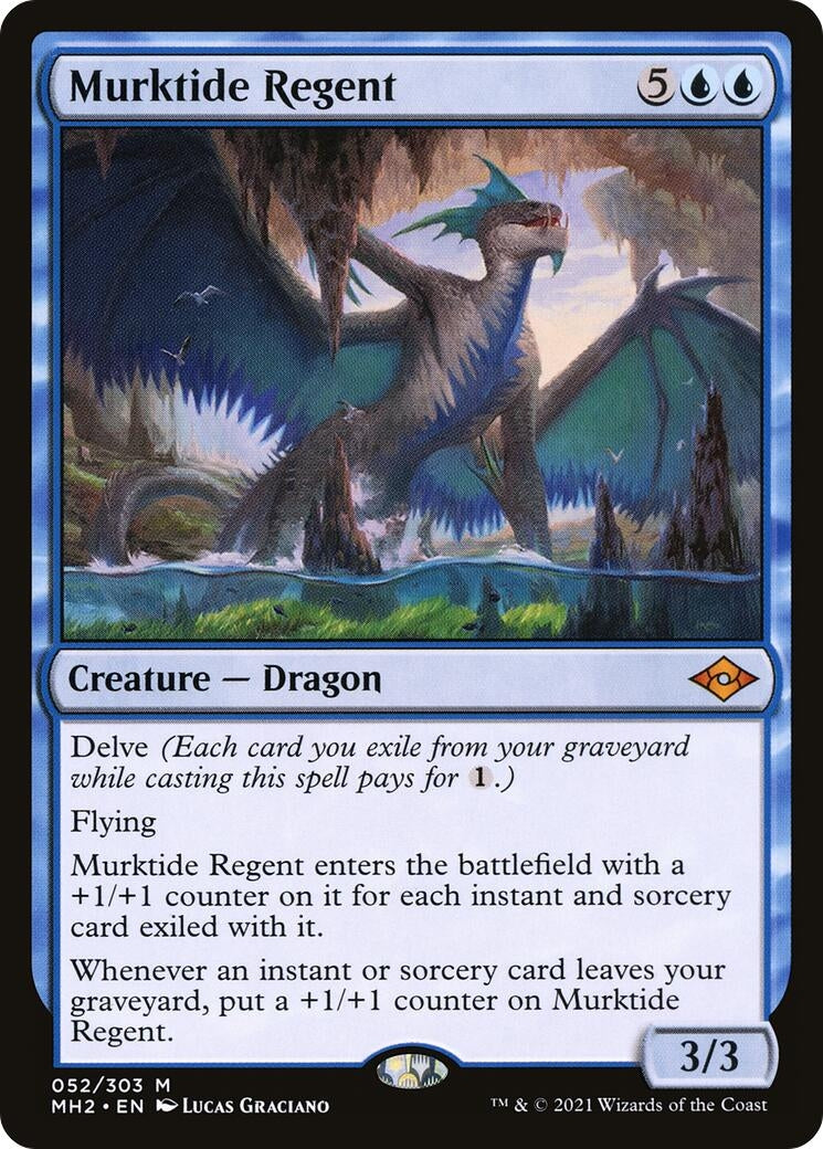 Image for Murktide Regent (52) (Modern Horizons 2) - Magic: The Gathering