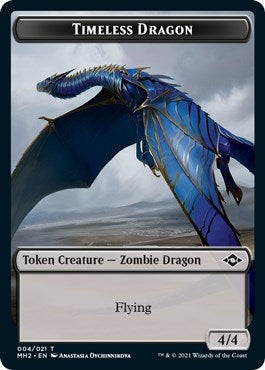 Image for Timeless Dragon Token (4) (Modern Horizons 2) - Magic: The Gathering