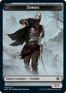 Image for Zombie Token (6) (Modern Horizons 2) - Magic: The Gathering