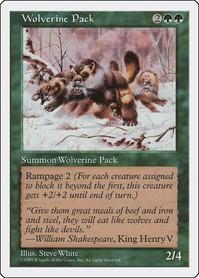 Image for Wolverine Pack (Fifth Edition) - Magic: The Gathering