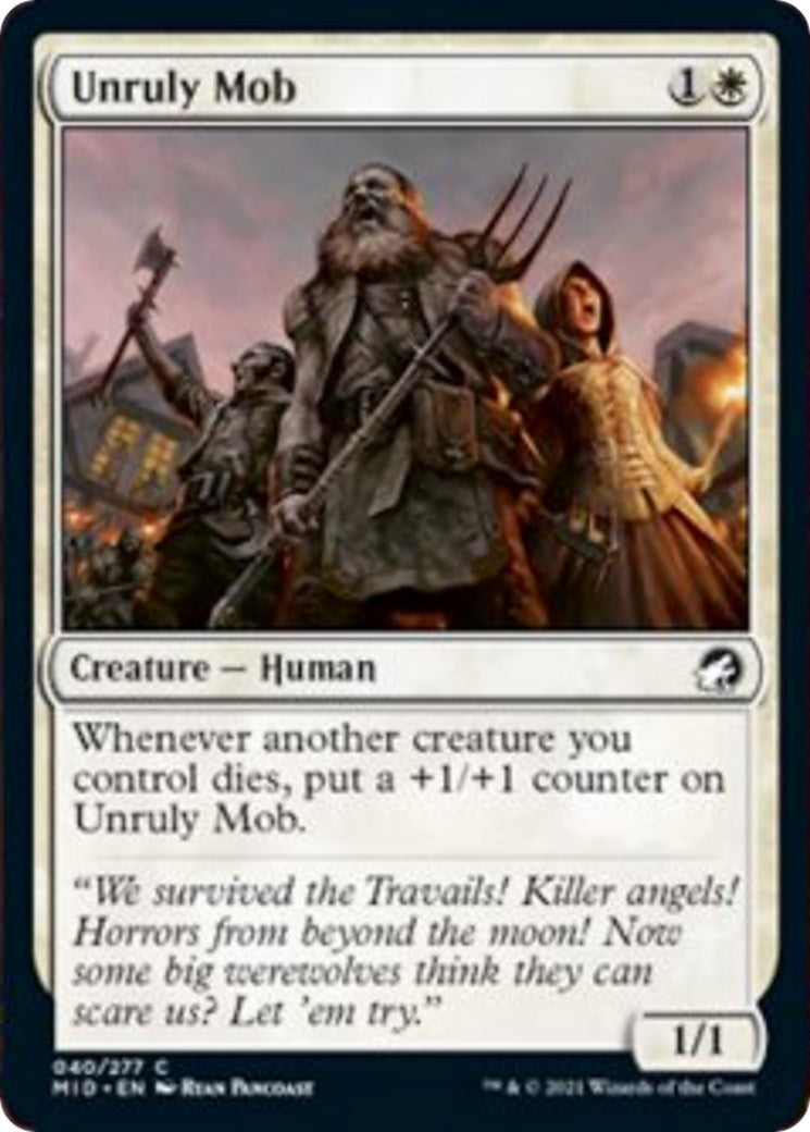 Image for Unruly Mob (40) (Innistrad: Midnight Hunt) - Magic: The Gathering