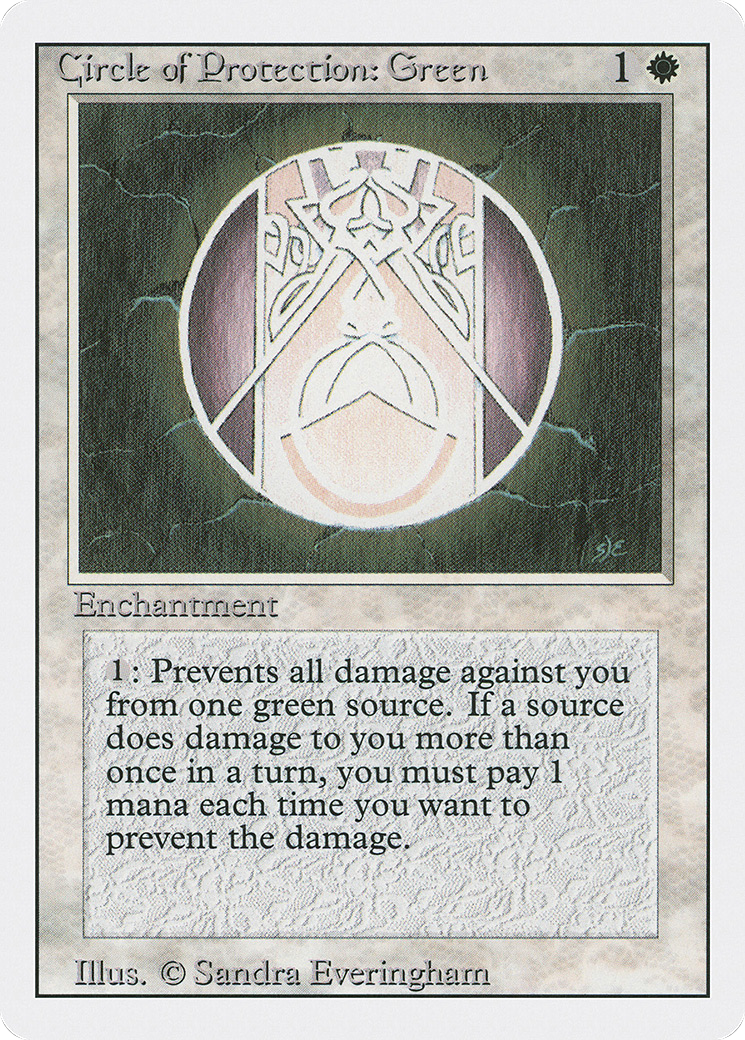 Circle of Protection: Green (3ED)