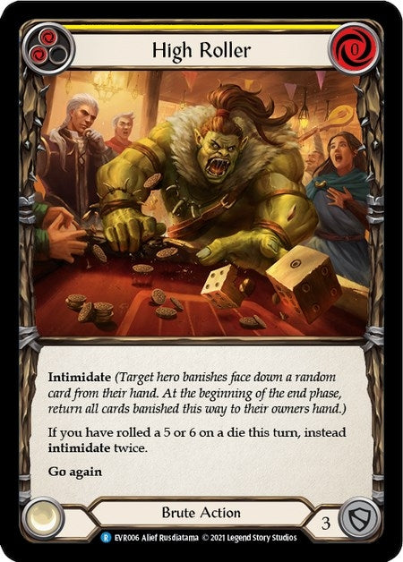 Image for High Roller (Yellow) (EVR006) (Everfest) - Flesh and Blood TCG
