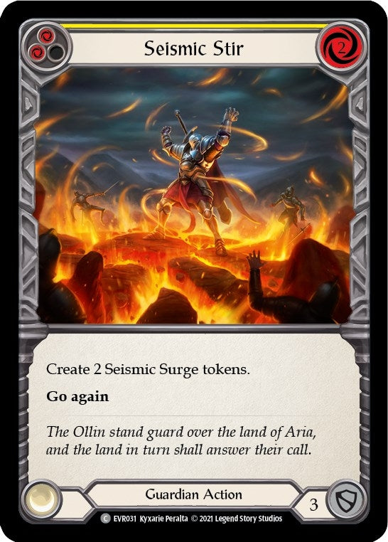 Image for Seismic Stir (Yellow) (EVR031) (Everfest) - Flesh and Blood TCG