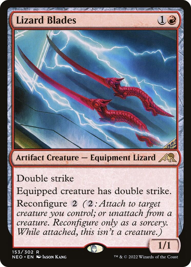 Image for Lizard Blades (153) (Kamigawa: Neon Dynasty) - Magic: The Gathering