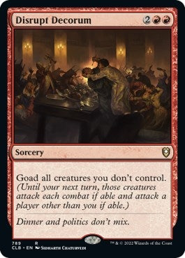 Image for Disrupt Decorum (789) (Commander Legends: Battle for Baldur's Gate) - Magic: The Gathering