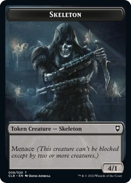 Skeleton Token (8) (Commander Legends: Battle for Baldur's Gate)