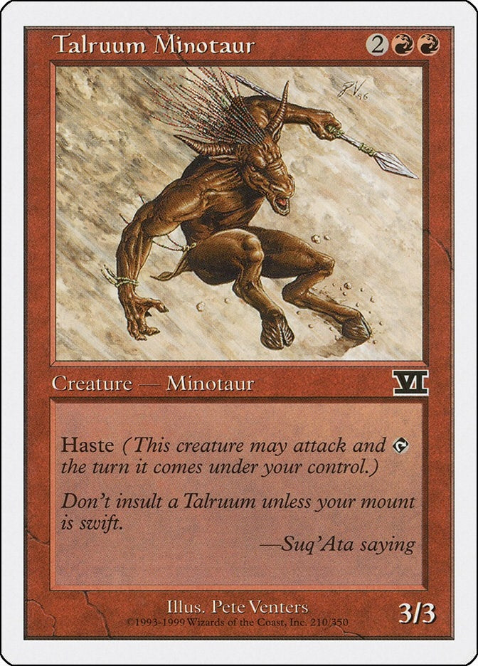 Talruum Minotaur (210) (Classic Sixth Edition)