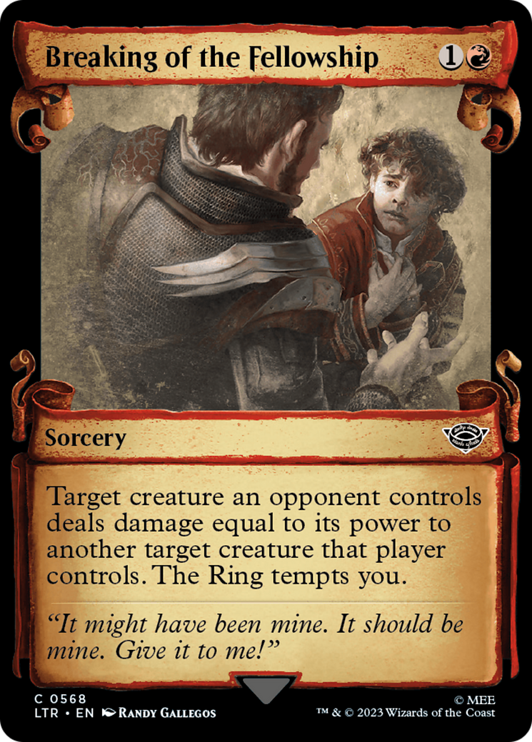 Breaking of the Fellowship (Showcase Scrolls) (568) (LTR)