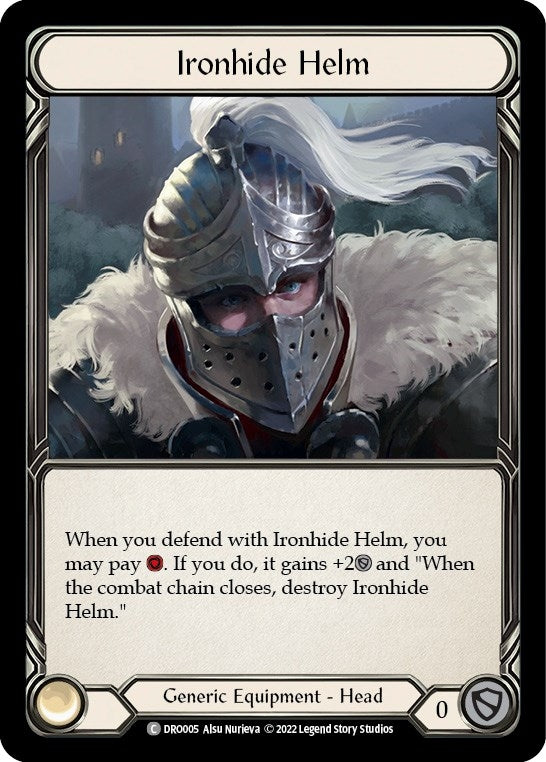 Image for Ironhide Helm (DRO005) (Blitz Deck: Uprising - Dromai) - Flesh and Blood TCG