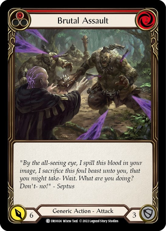 Image for Brutal Assault (DRO024) (Blitz Deck: Uprising - Dromai) - Flesh and Blood TCG