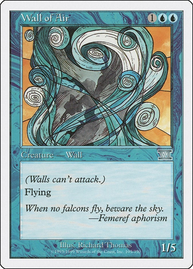 Image for Wall of Air (105) (Classic Sixth Edition) - Magic: The Gathering