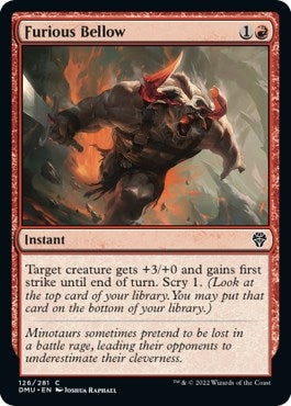 Image for Furious Bellow (126) (Dominaria United) - Magic: The Gathering