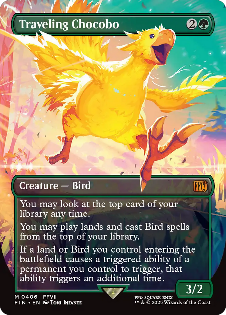 Traveling Chocobo (Borderless) (406) (FIN)