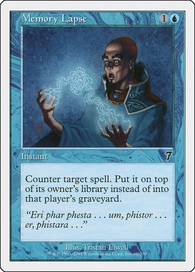 Image for Memory Lapse (88) (7th Edition) - Magic: The Gathering