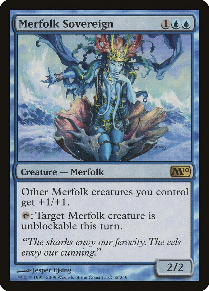 Image for Merfolk Sovereign (62) (Magic 2010 (M10)) (M10) - Magic: The Gathering
