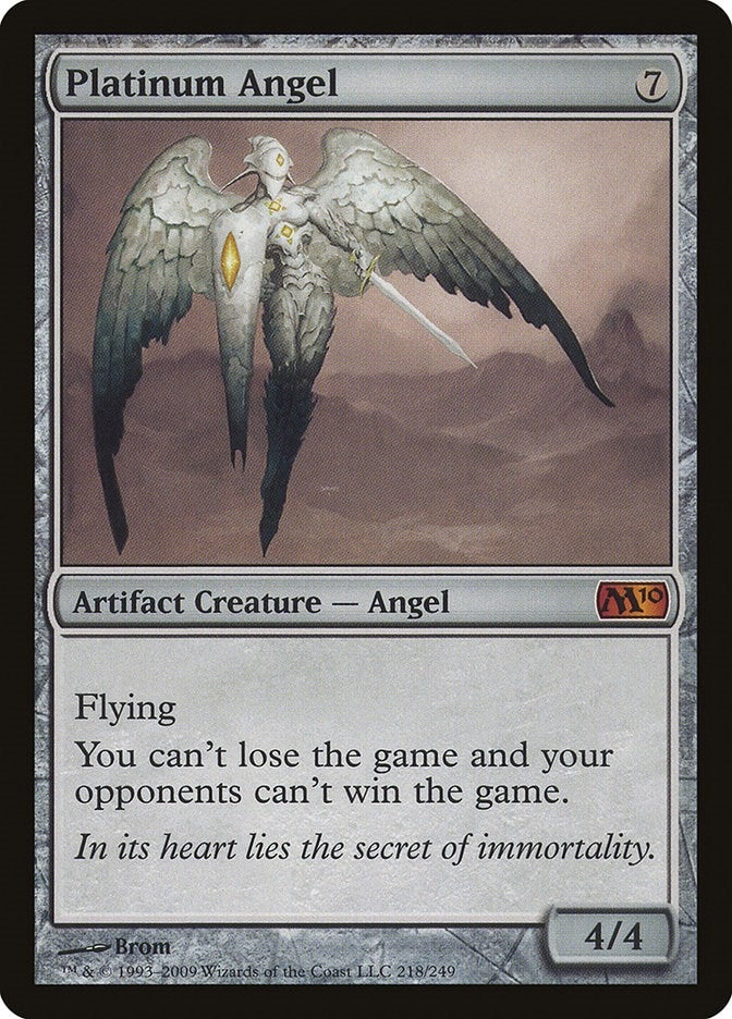 Image for Platinum Angel (218) (Magic 2010 (M10)) (M10) - Magic: The Gathering