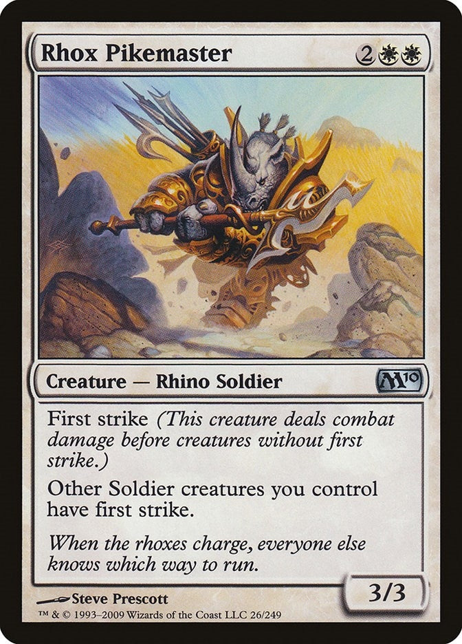 Image for Rhox Pikemaster (26) (Magic 2010 (M10)) (M10) - Magic: The Gathering