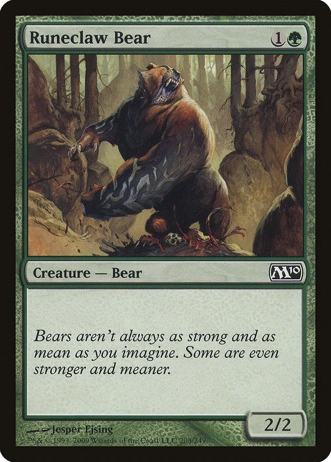 Image for Runeclaw Bear (203) (Magic 2010 (M10)) (M10) - Magic: The Gathering