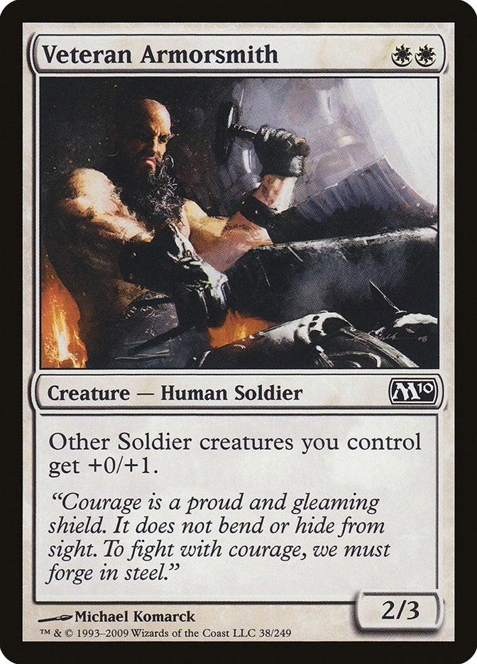 Image for Veteran Armorsmith (38) (Magic 2010 (M10)) (M10) - Magic: The Gathering