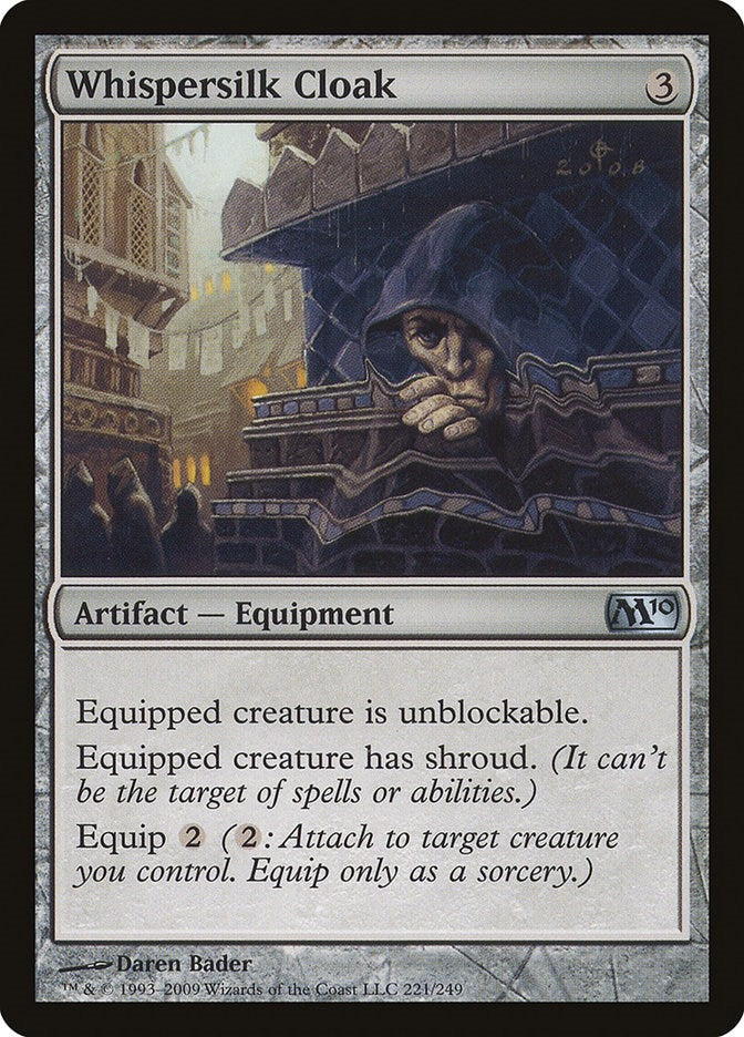 Image for Whispersilk Cloak (221) (Magic 2010 (M10)) (M10) - Magic: The Gathering