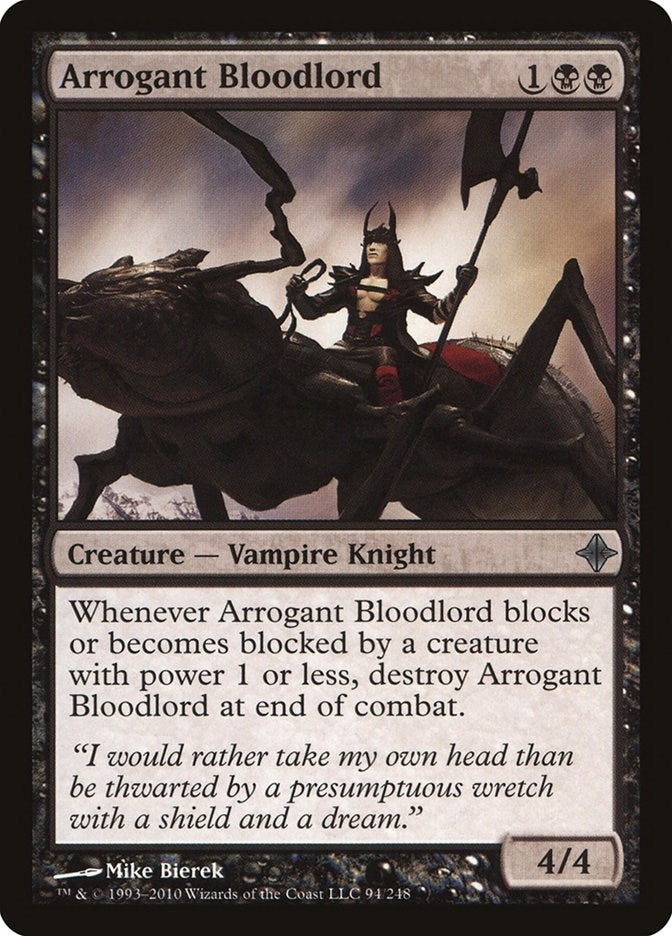 Image for Arrogant Bloodlord (94) (Rise of the Eldrazi) - Magic: The Gathering