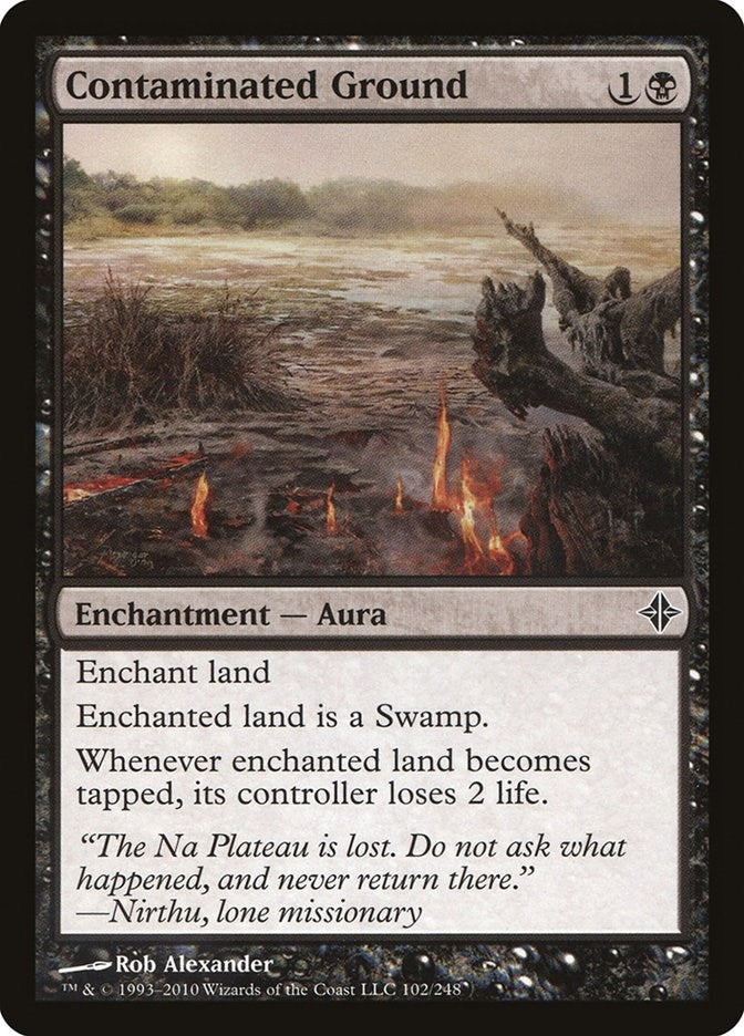 Image for Contaminated Ground (102) (Rise of the Eldrazi) - Magic: The Gathering