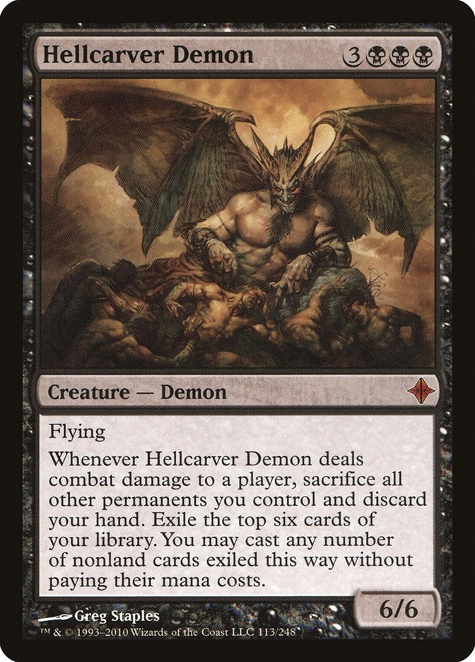 Image for Hellcarver Demon (113) (Rise of the Eldrazi) - Magic: The Gathering