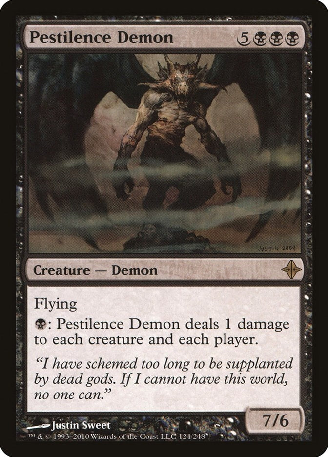 Image for Pestilence Demon (124) (Rise of the Eldrazi) - Magic: The Gathering