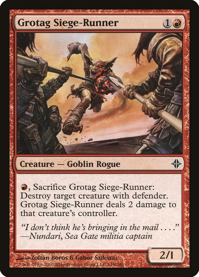 Image for Grotag Siege-Runner (149) (Rise of the Eldrazi) - Magic: The Gathering