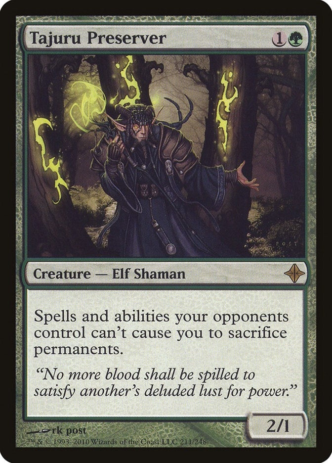 Image for Tajuru Preserver (211) (Rise of the Eldrazi) - Magic: The Gathering