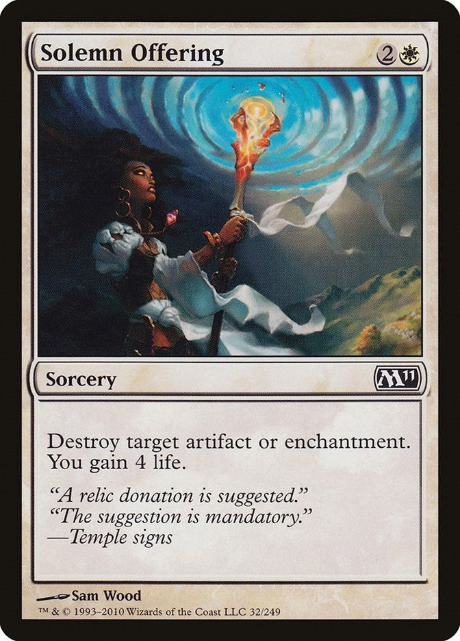 Solemn Offering (32) (Magic 2011 (M11))