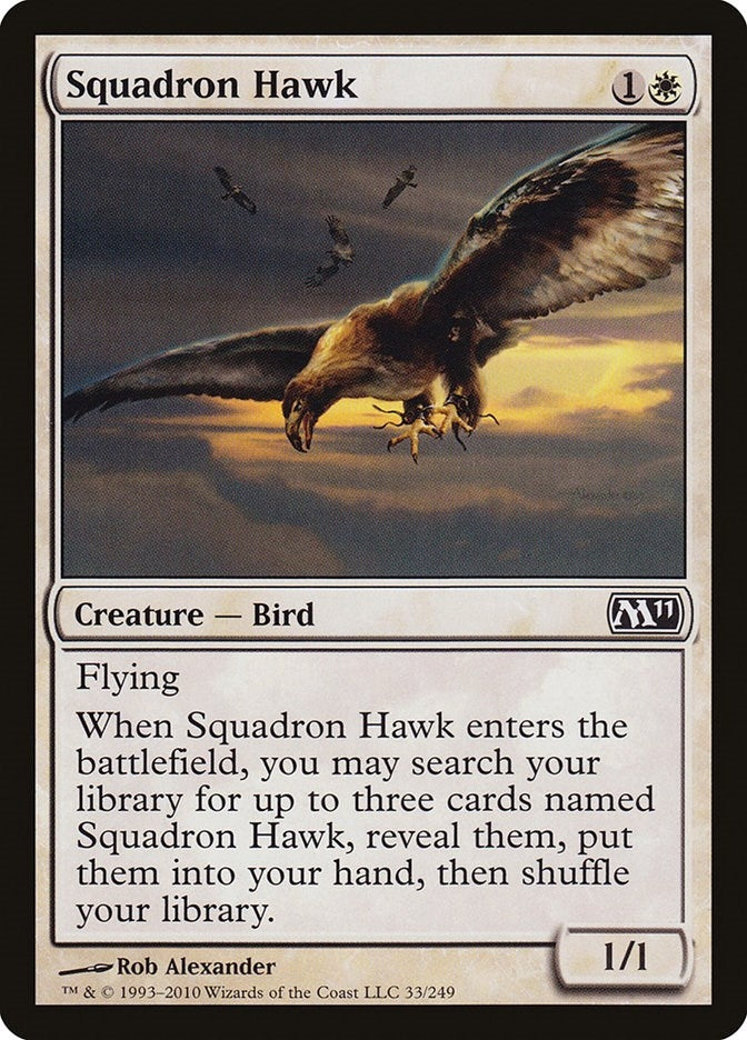 Image for Squadron Hawk (33) (Magic 2011 (M11)) - Magic: The Gathering