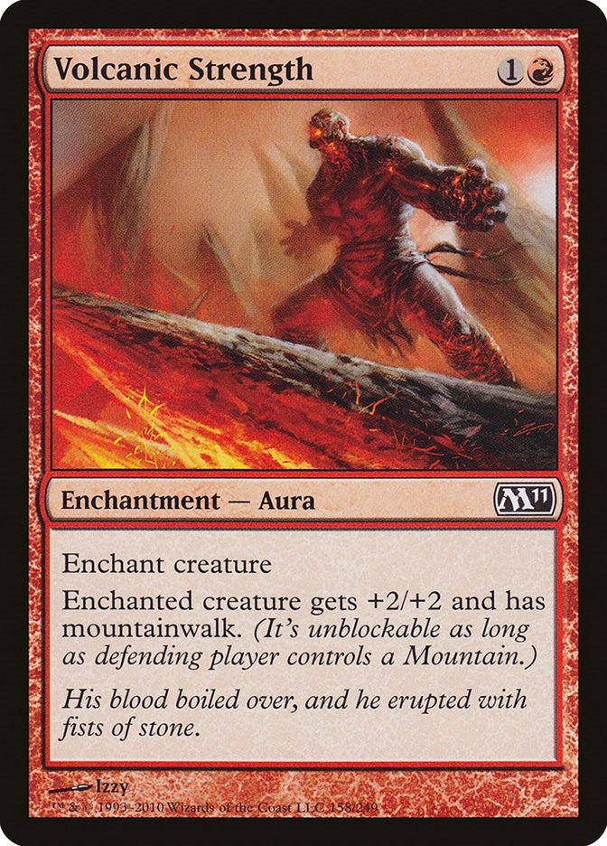 Image for Volcanic Strength (158) (Magic 2011 (M11)) - Magic: The Gathering