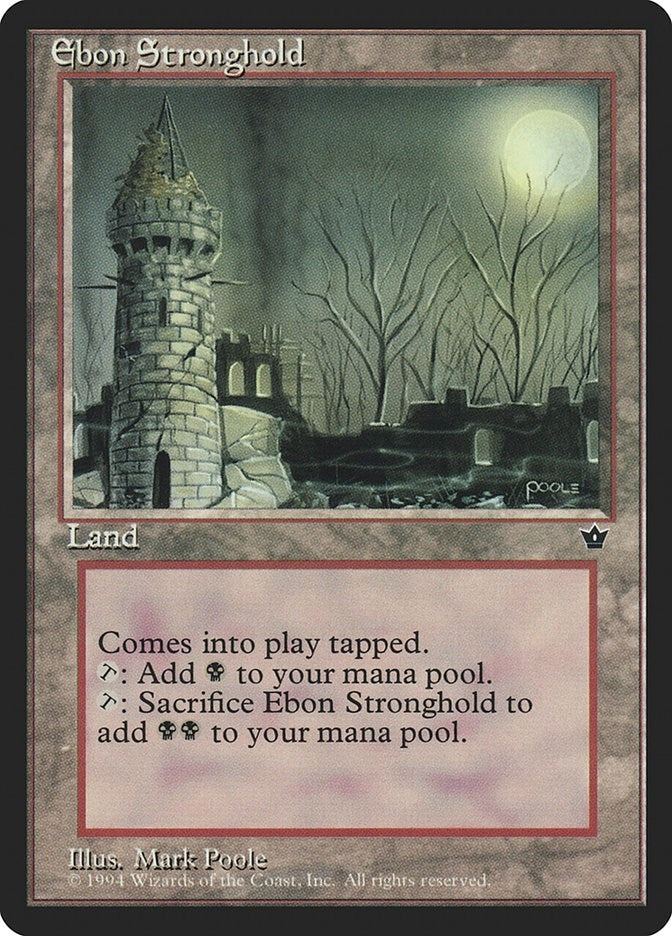 Image for Ebon Stronghold (Fallen Empires) - Magic: The Gathering