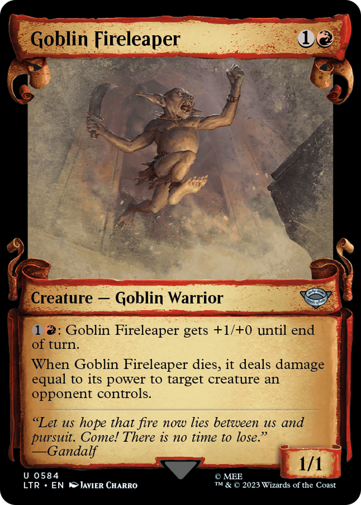 Goblin Fireleaper (Showcase Scrolls) (584) (LTR)