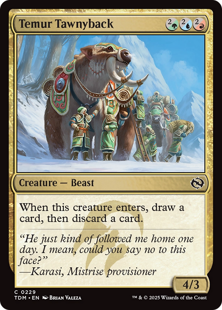 Temur Tawnyback (TDM-229) - Tarkir: Dragonstorm Foil